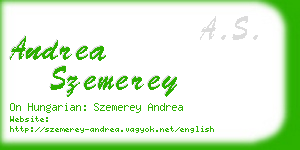 andrea szemerey business card